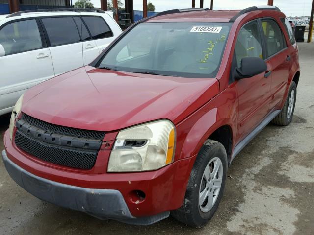 2CNDL13F866054706 - 2006 CHEVROLET EQUINOX LS RED photo 2