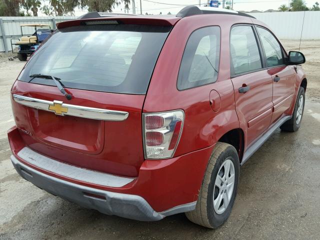 2CNDL13F866054706 - 2006 CHEVROLET EQUINOX LS RED photo 4