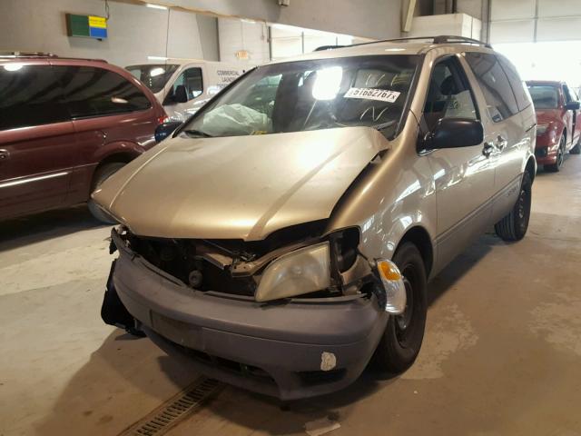 4T3ZF13C52U505919 - 2002 TOYOTA SIENNA LE GRAY photo 2