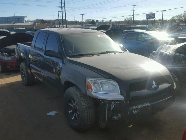 1Z7HT28K06S576569 - 2006 MITSUBISHI RAIDER LS BLACK photo 1