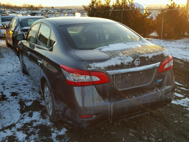 3N1AB7AP9DL723554 - 2013 NISSAN SENTRA S BLACK photo 3