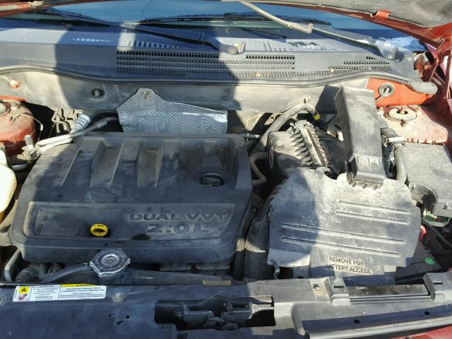 1B3HB48B07D556954 - 2007 DODGE CALIBER SX ORANGE photo 7