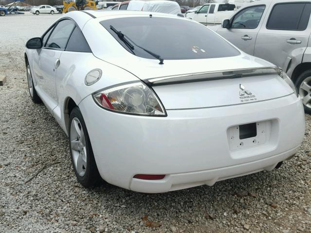 4A3AK24F18E007060 - 2008 MITSUBISHI ECLIPSE GS WHITE photo 3