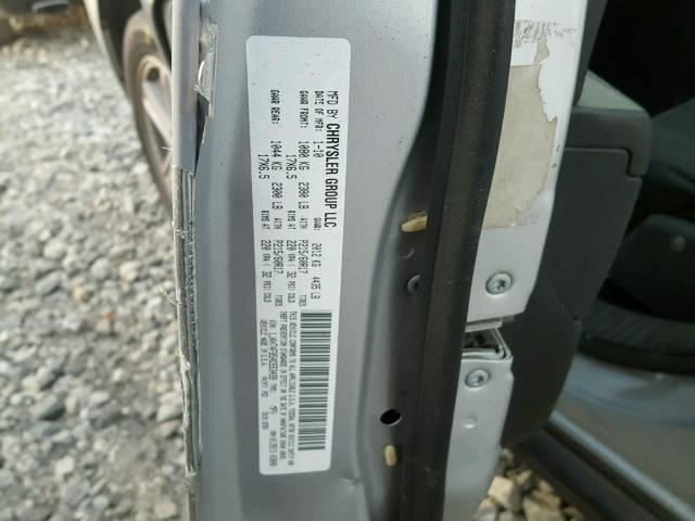 1J4NT4FB5AD553499 - 2010 JEEP COMPASS SP SILVER photo 10