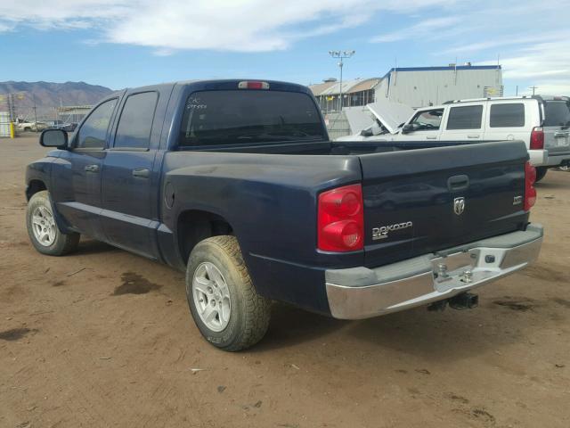 1D7HE48N06S588514 - 2006 DODGE DAKOTA QUA BLUE photo 3