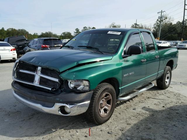 1D7HA18NX3S283172 - 2003 DODGE RAM 1500 S GREEN photo 2