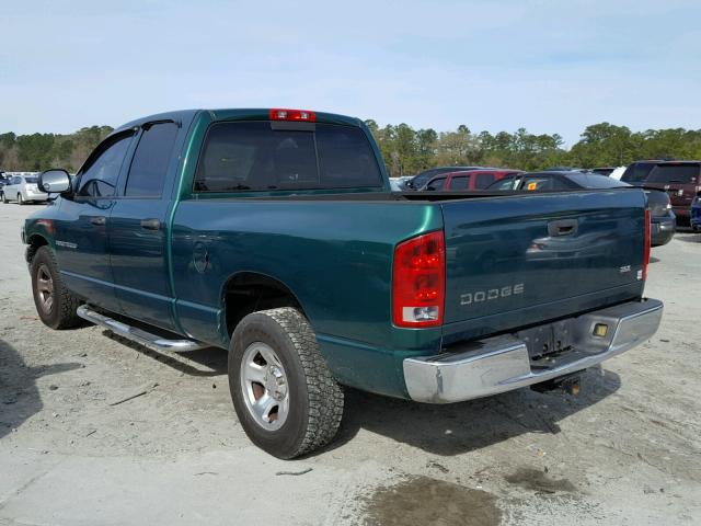 1D7HA18NX3S283172 - 2003 DODGE RAM 1500 S GREEN photo 3