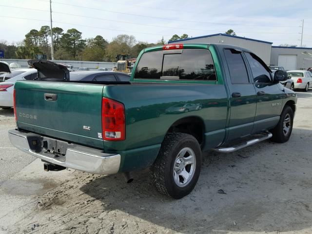 1D7HA18NX3S283172 - 2003 DODGE RAM 1500 S GREEN photo 4