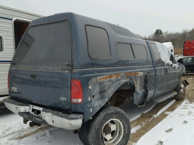 1FTWX33F8XEB83281 - 1999 FORD F350 SUPER BLUE photo 4