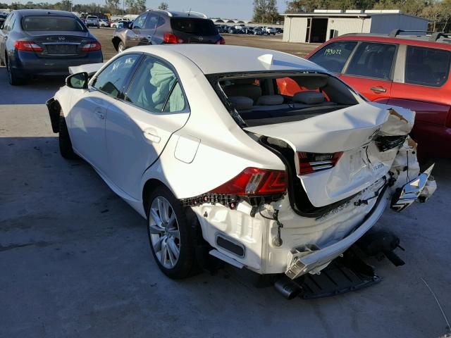 JTHBF1D28F5081901 - 2015 LEXUS IS 250 WHITE photo 3