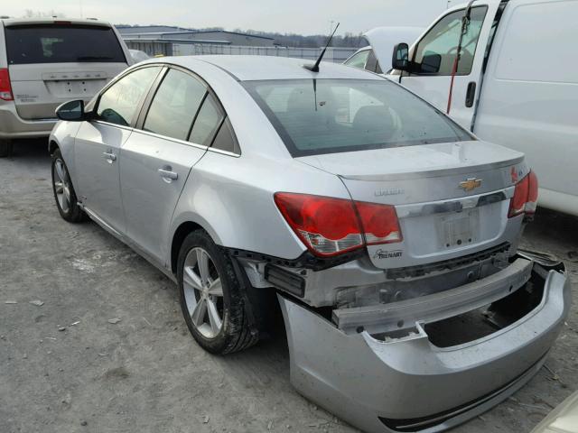 1G1PE5SB9E7483782 - 2014 CHEVROLET CRUZE LT SILVER photo 3