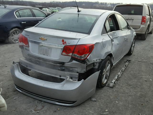 1G1PE5SB9E7483782 - 2014 CHEVROLET CRUZE LT SILVER photo 4