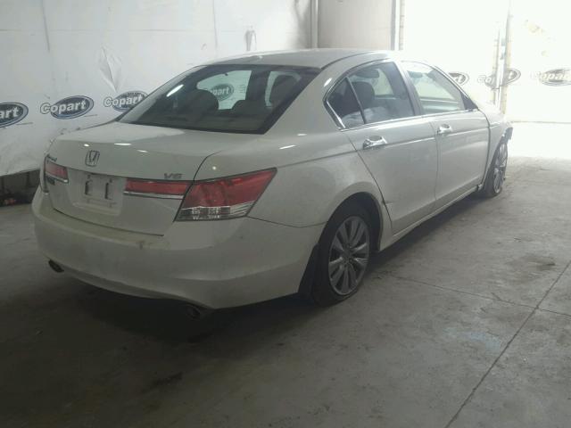 1HGCP3F85BA024509 - 2011 HONDA ACCORD EXL WHITE photo 4