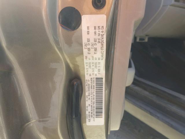 1J8HH58N26C175780 - 2006 JEEP COMMANDER BROWN photo 10