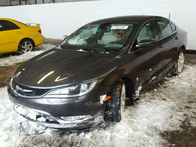 1C3CCCEG9FN548381 - 2015 CHRYSLER 200 C GRAY photo 2