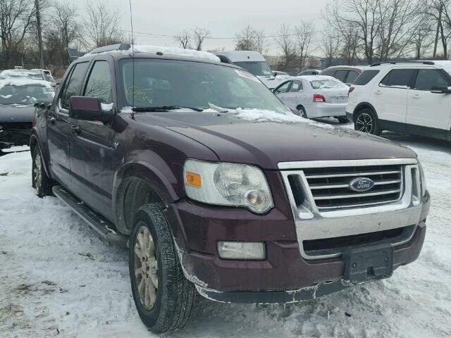 1FMEU53847UA13941 - 2007 FORD EXPLORER S MAROON photo 1