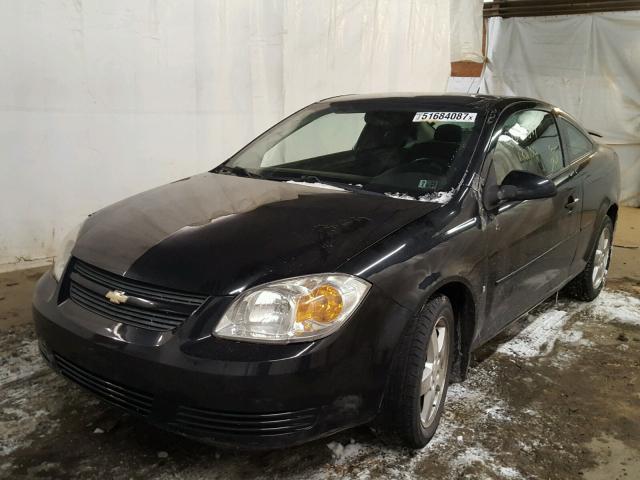 1G1AT18H297191638 - 2009 CHEVROLET COBALT LT BLACK photo 2