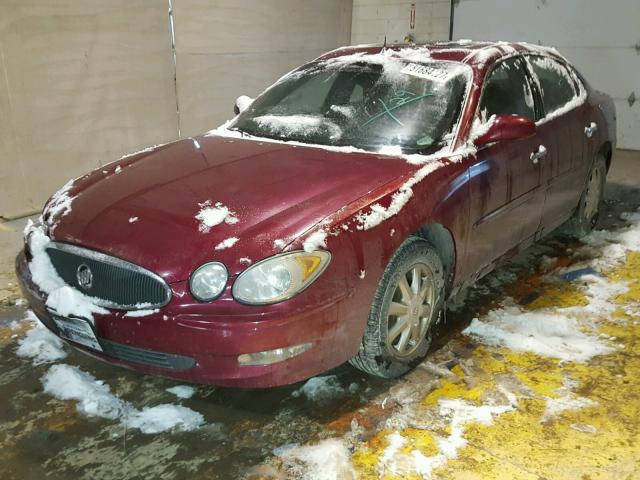 2G4WD532251298244 - 2005 BUICK LACROSSE C MAROON photo 2