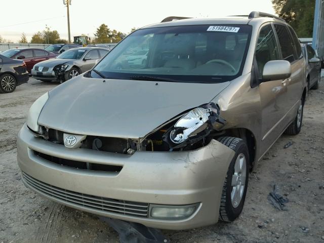 5TDZA22C54S174348 - 2004 TOYOTA SIENNA XLE TAN photo 2