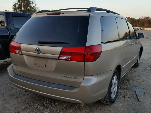 5TDZA22C54S174348 - 2004 TOYOTA SIENNA XLE TAN photo 4