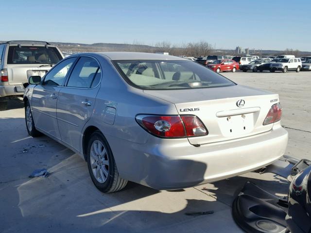 JTHBA30G145012041 - 2004 LEXUS ES 330 SILVER photo 3