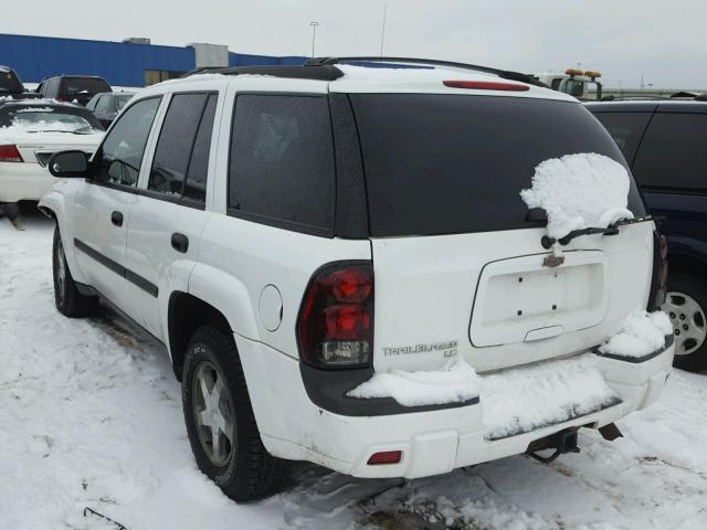 1GNDT13S162242845 - 2006 CHEVROLET TRAILBLAZE WHITE photo 3