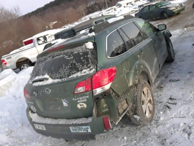 4S4BRBCC2A3367591 - 2010 SUBARU OUTBACK 2. GREEN photo 4