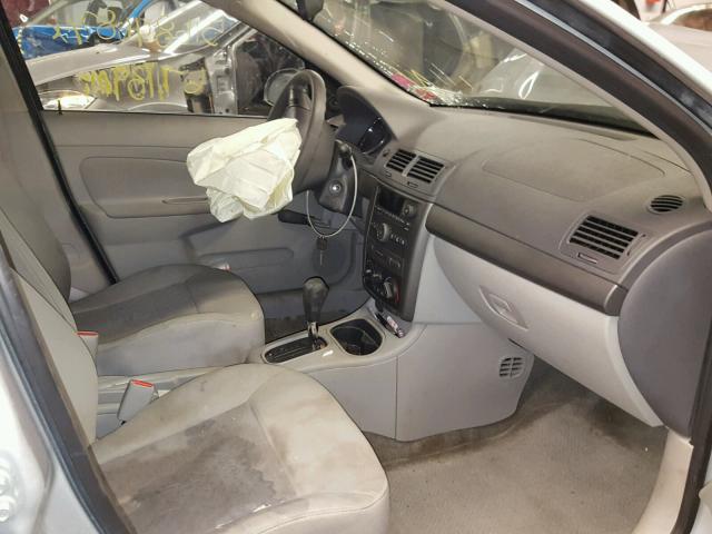 1G1AK55F777306194 - 2007 CHEVROLET COBALT LS SILVER photo 5