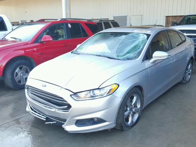 3FA6P0HR6DR206427 - 2013 FORD FUSION SE SILVER photo 2