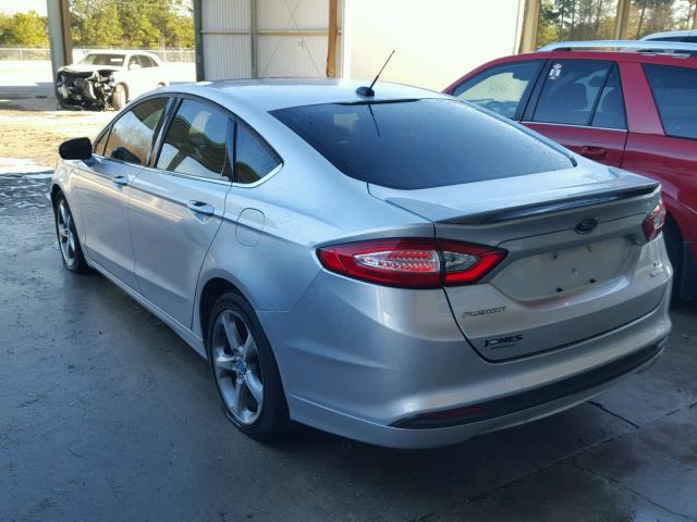 3FA6P0HR6DR206427 - 2013 FORD FUSION SE SILVER photo 3