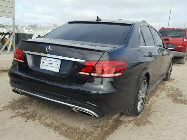 WDDHF5KB9EB057795 - 2014 MERCEDES-BENZ E 350 BLACK photo 4