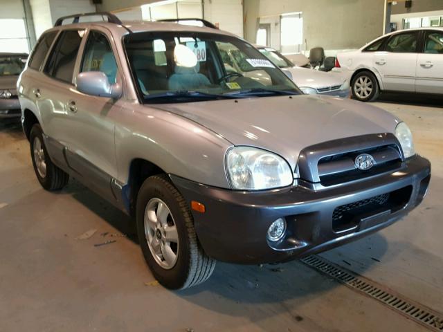 KM8SC73E75U886846 - 2005 HYUNDAI SANTA FE G SILVER photo 1