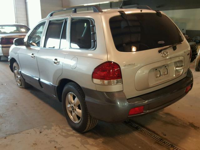 KM8SC73E75U886846 - 2005 HYUNDAI SANTA FE G SILVER photo 3