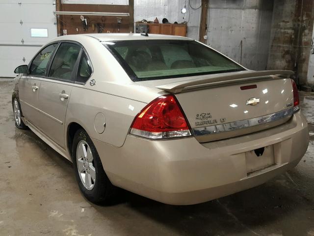 2G1WT57K091260446 - 2009 CHEVROLET IMPALA 1LT GOLD photo 3