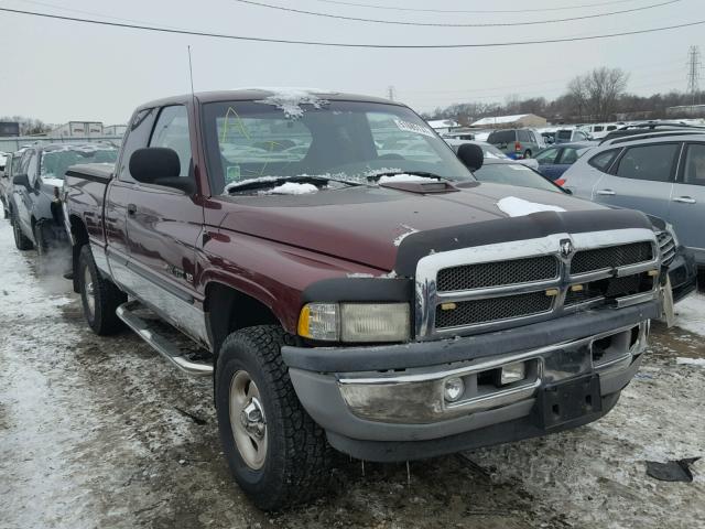 1B7HF13ZX1J280099 - 2001 DODGE RAM 1500 BURGUNDY photo 1