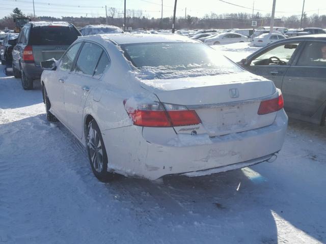 1HGCR2F31DA113795 - 2013 HONDA ACCORD LX WHITE photo 3