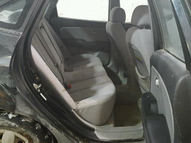 KMHDU46D67U265611 - 2007 HYUNDAI ELANTRA GL BLACK photo 6