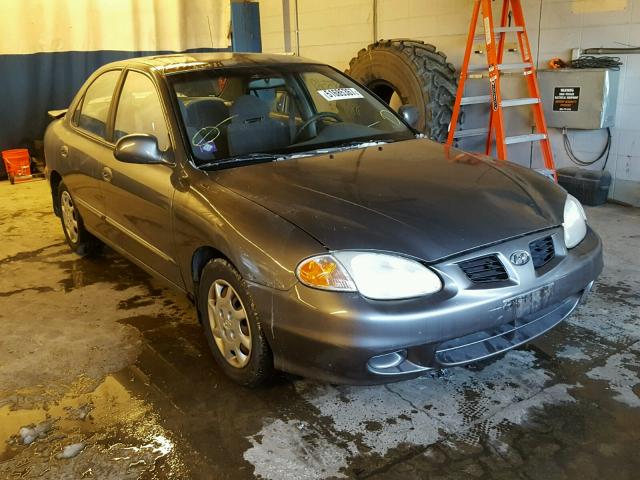 KMHJF35F7YU934707 - 2000 HYUNDAI ELANTRA GL GRAY photo 1