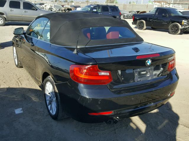 WBA1K9C57GV710646 - 2016 BMW 228 I BLACK photo 3