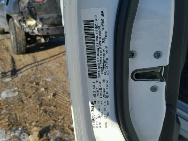 3D7TT2CT9BG575398 - 2011 DODGE RAM 2500 WHITE photo 10