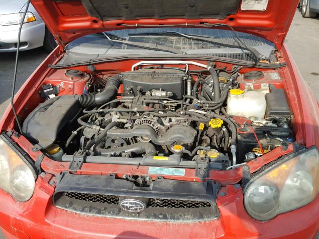 JF1GD67524G518296 - 2004 SUBARU IMPREZA RS RED photo 7