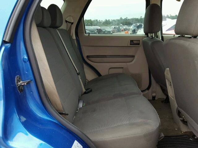 1FMCU0C70BKB64930 - 2011 FORD ESCAPE XLS BLUE photo 6