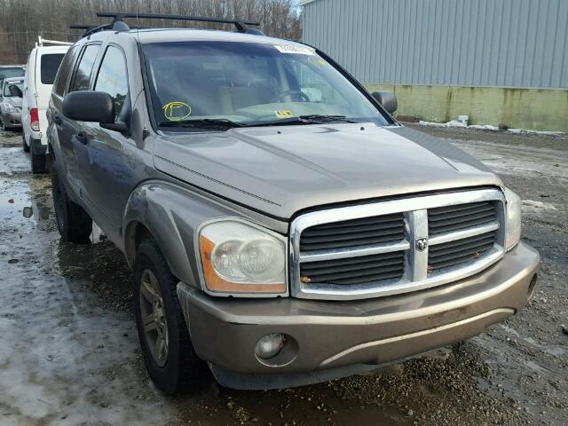 1D4HB48D34F185212 - 2004 DODGE DURANGO SL TAN photo 1