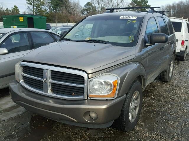 1D4HB48D34F185212 - 2004 DODGE DURANGO SL TAN photo 2