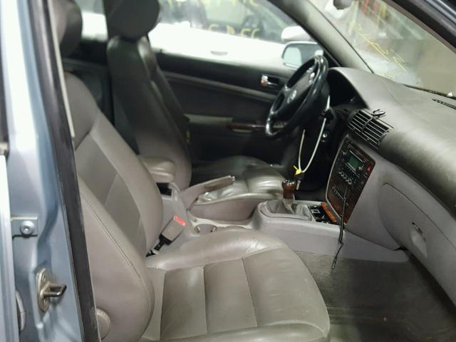 WVWRH63B23P192873 - 2003 VOLKSWAGEN PASSAT GLX BLUE photo 5