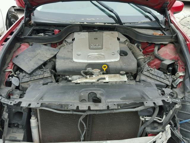 JN1CV6AP2BM504688 - 2011 INFINITI G37 BASE RED photo 7