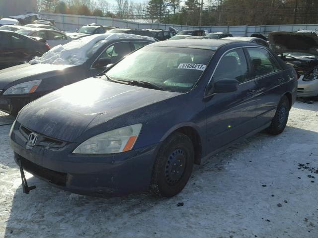 1HGCM56465A046296 - 2005 HONDA ACCORD LX BLUE photo 2