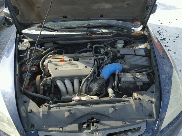 1HGCM56465A046296 - 2005 HONDA ACCORD LX BLUE photo 7