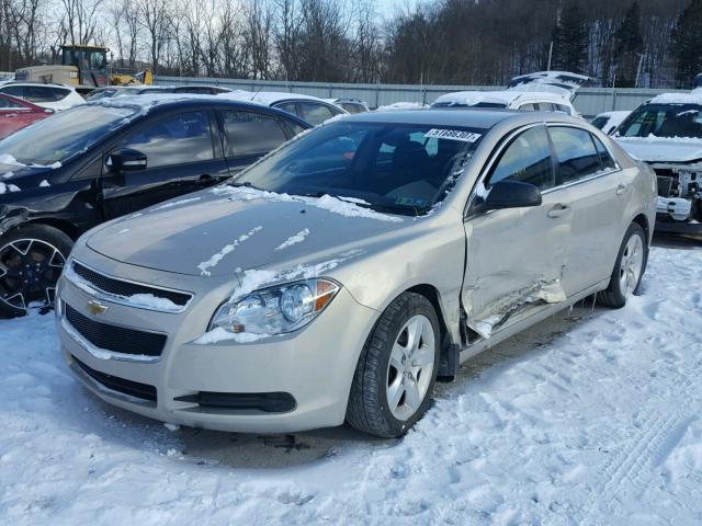 1G1ZB5E19BF298461 - 2011 CHEVROLET MALIBU LS GOLD photo 2