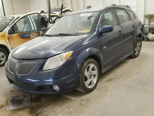 5Y2SL65847Z423347 - 2007 PONTIAC VIBE BLUE photo 2